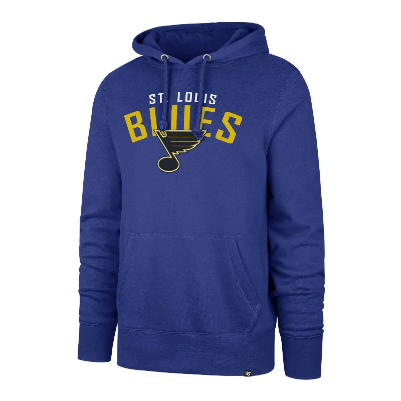 hoodie for easy casual style -ST. LOUIS BLUES OUTRUSH '47 HEADLINE HOOD