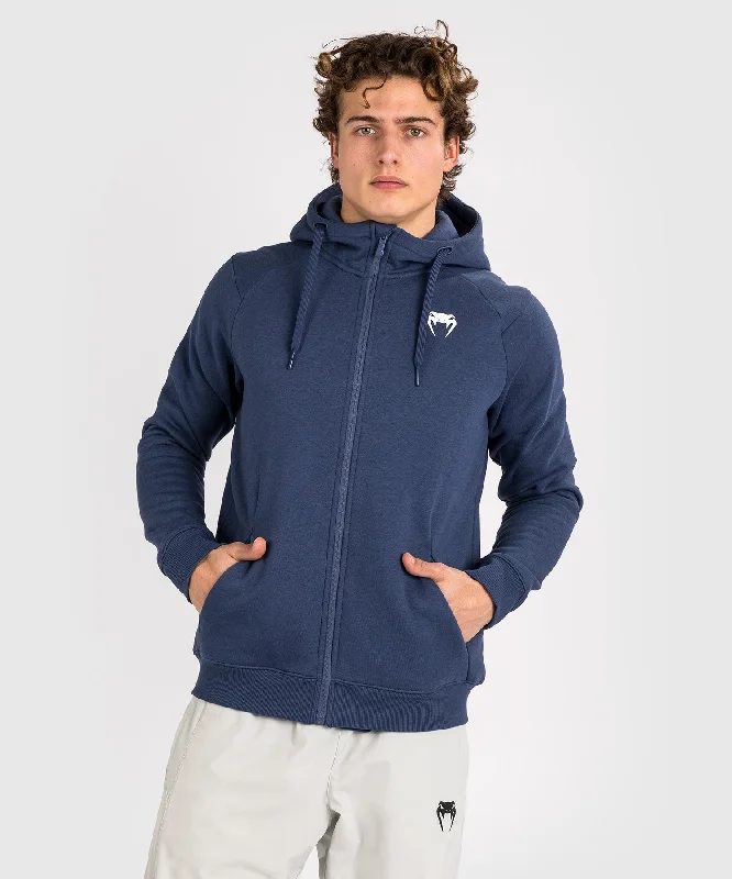 waterproof casual winter coat-Venum Strikeland  Full Zip Hoodie - Navy Blue