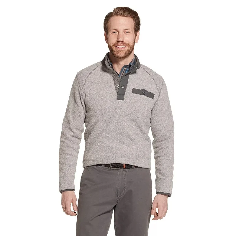 cashmere sweater for luxury warmth-G.H. Bass & Co. Men's Classic-Fit Polar Fleece Sweater Med Gray Size L