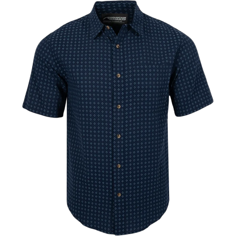 short sleeve polo for casual workwear -Men's Roane Dobby Short Sleeve