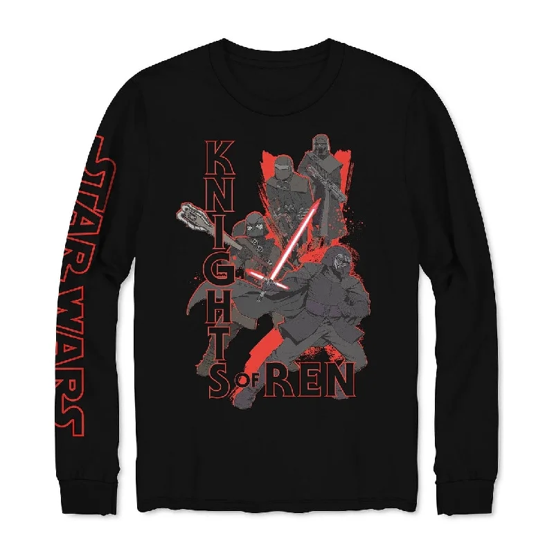 modern wool sweater with unique design-Star Wars Knights Of Ren Men's Sweatshirt Black Size X-Large