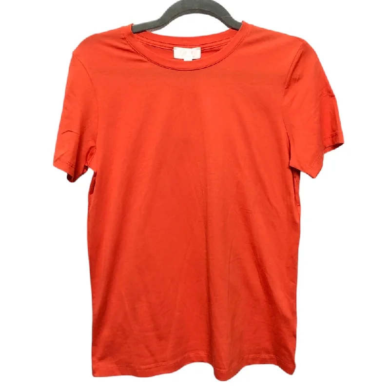 short sleeve t-shirt for light exercise -Top Short Sleeve Basic By Cma In Orange, Size: S