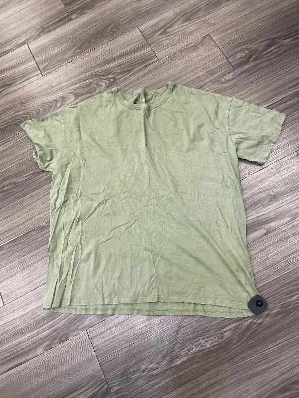 short sleeve button-down shirt -Top Short Sleeve By Aerie In Green, Size: Xl