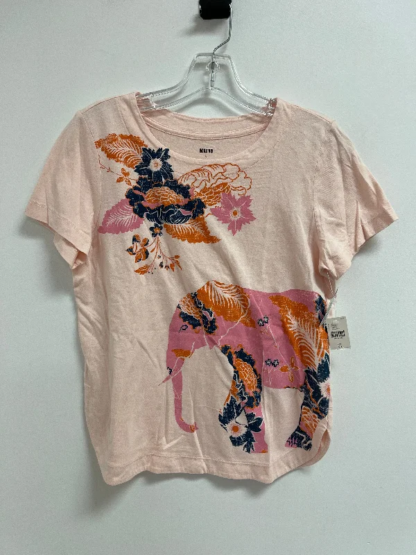 short sleeve t-shirt for hot weather -Top Short Sleeve By Maeve In Pink, Size: Xs