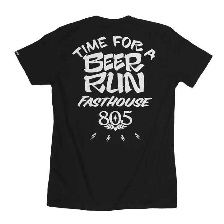 stylish short sleeve shirt for teens -805 Beer Run Tee - Black