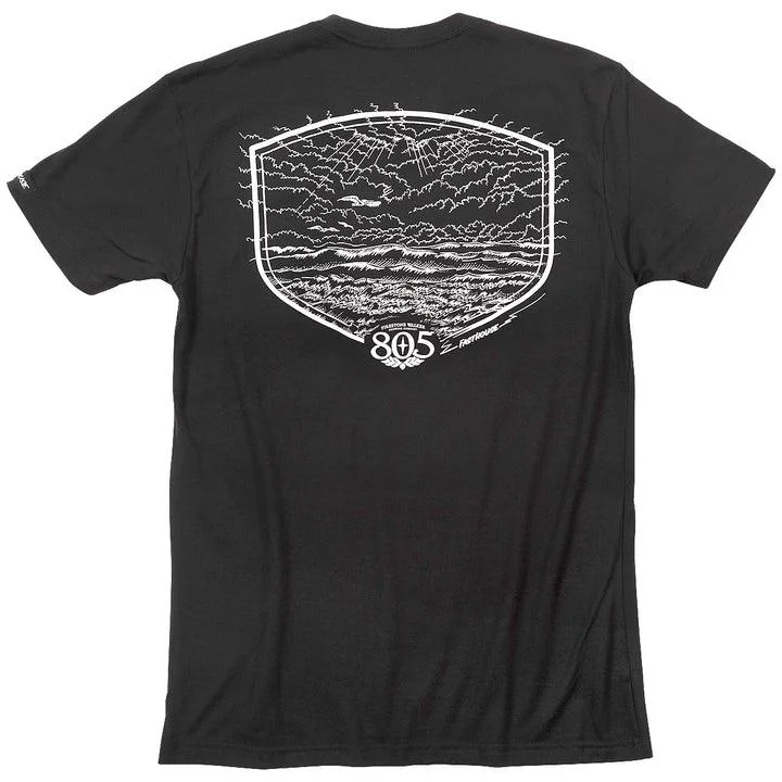 classic cotton short sleeve t-shirt -805 Dawn Patrol Tee - Black