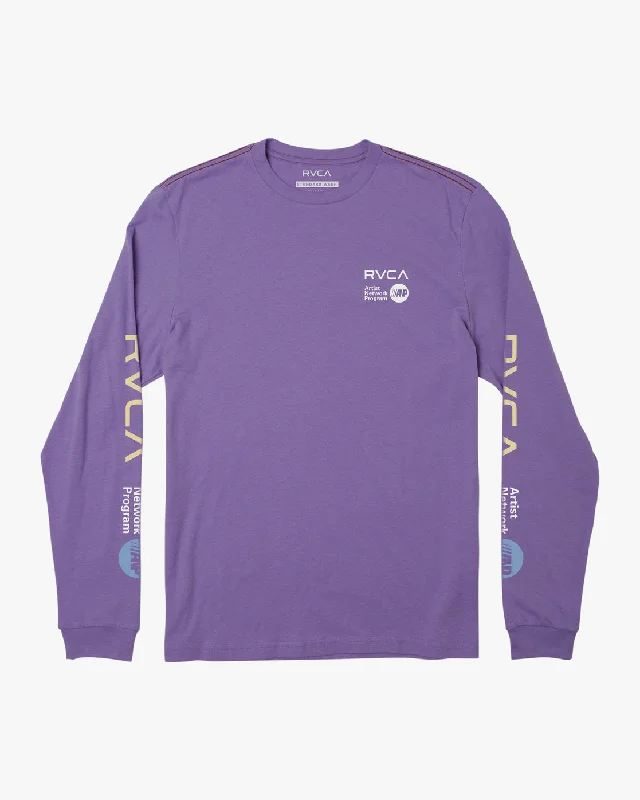 summer-ready short sleeve t-shirt -ANP Long Sleeve Tee - Dusty Grape