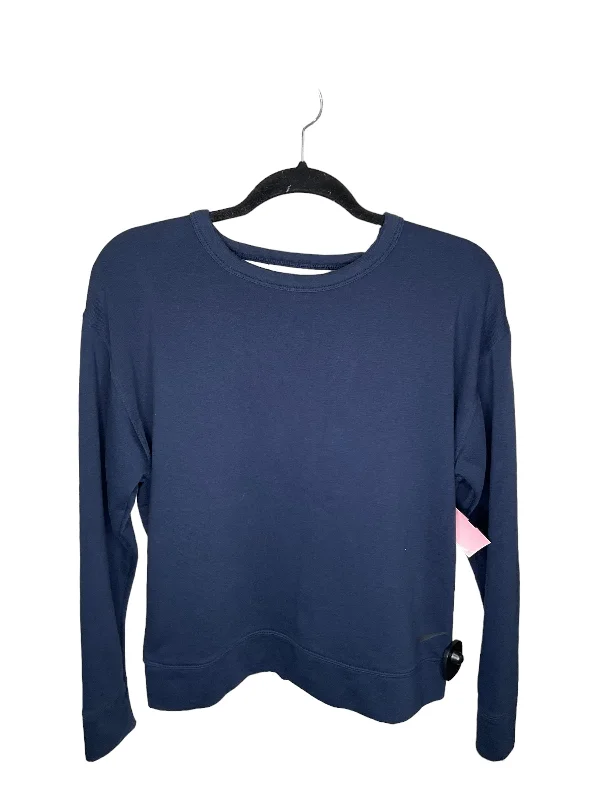 loose short sleeve cotton shirt -Athletic Top Long Sleeve Crewneck By Nike Apparel In Navy, Size: Xs