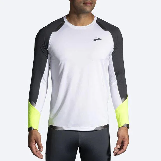 short sleeve t-shirt for relaxed style -Brooks Men's Run Visible Long Sleeve