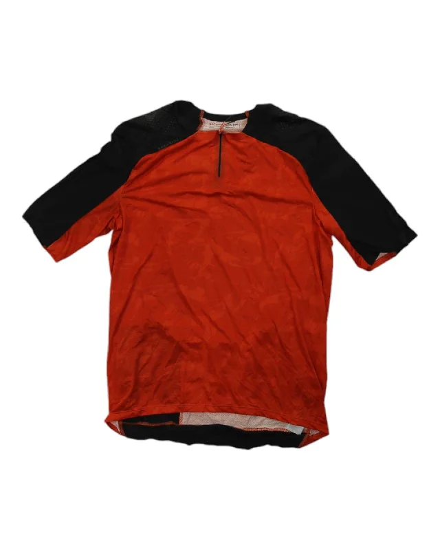 short sleeve t-shirt for layering -Decathlon Men's Rockrider EXPL 500 Short Sleeve Jersey