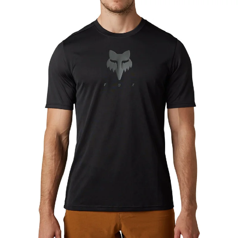 chic short sleeve t-shirt -Fox Ranger Tru Dri Short Sleeve Mens Cycling Jersey - Black