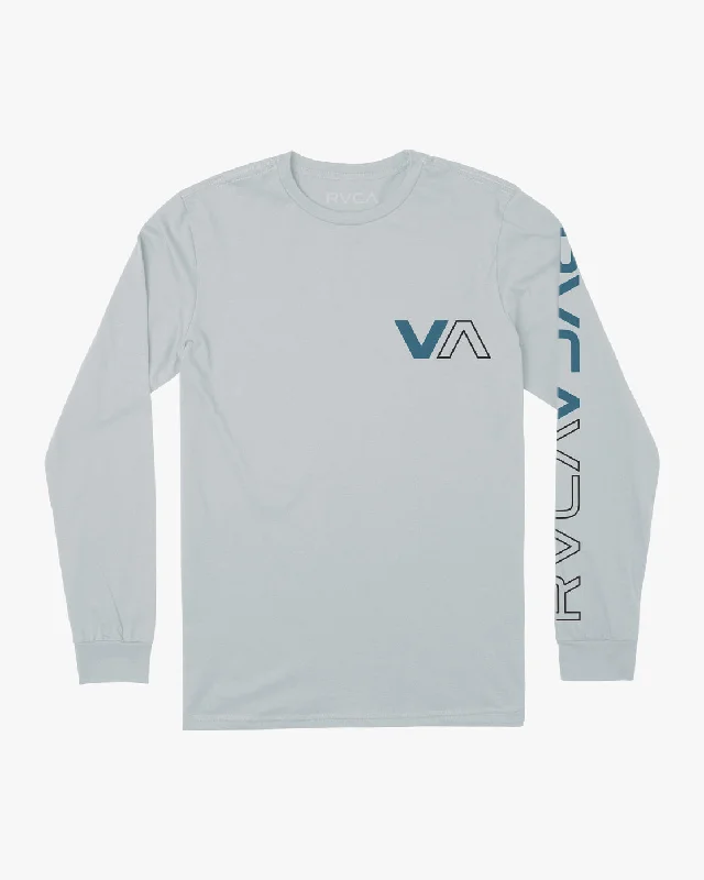 simple short sleeve shirt for casual Fridays -Halfway Long Sleeve Tee - Mirage