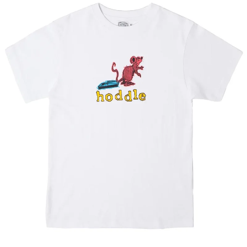 stylish short sleeve shirt for teens -Hoddle Rat Trap T-Shirt - White