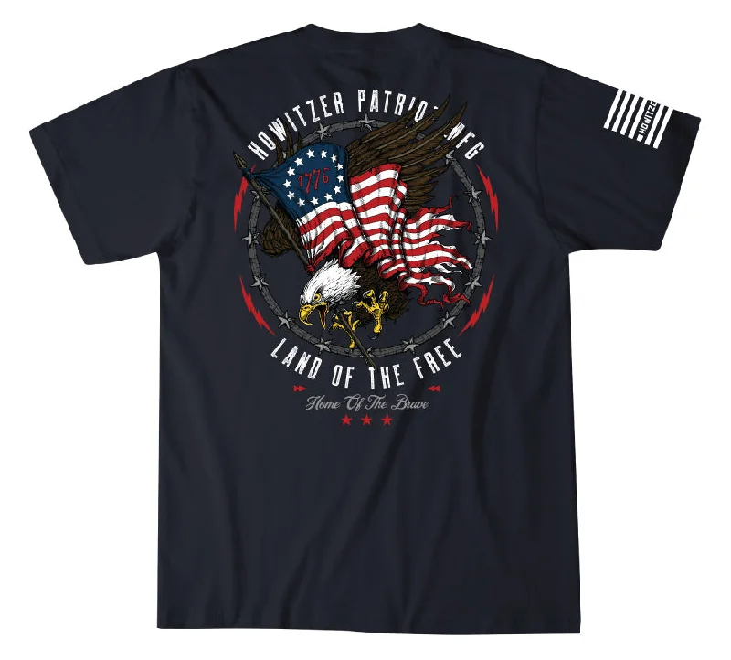 elegant short sleeve top for women -Patriot Eagle SS Tee - Black