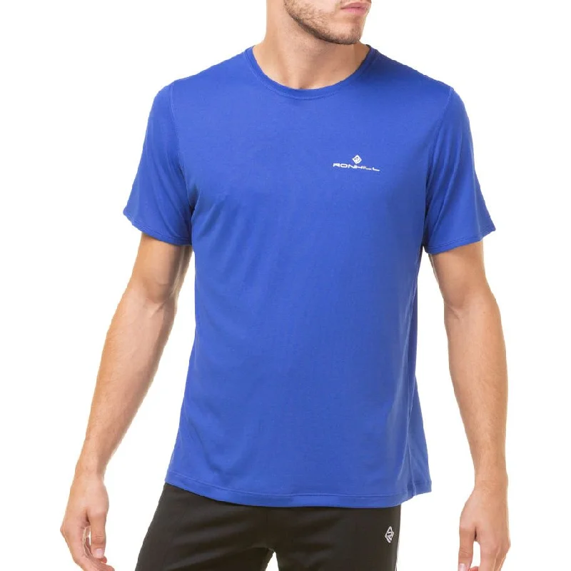 casual short sleeve shirt for men -Ronhill Core Short Sleeve Mens Running Top - Blue