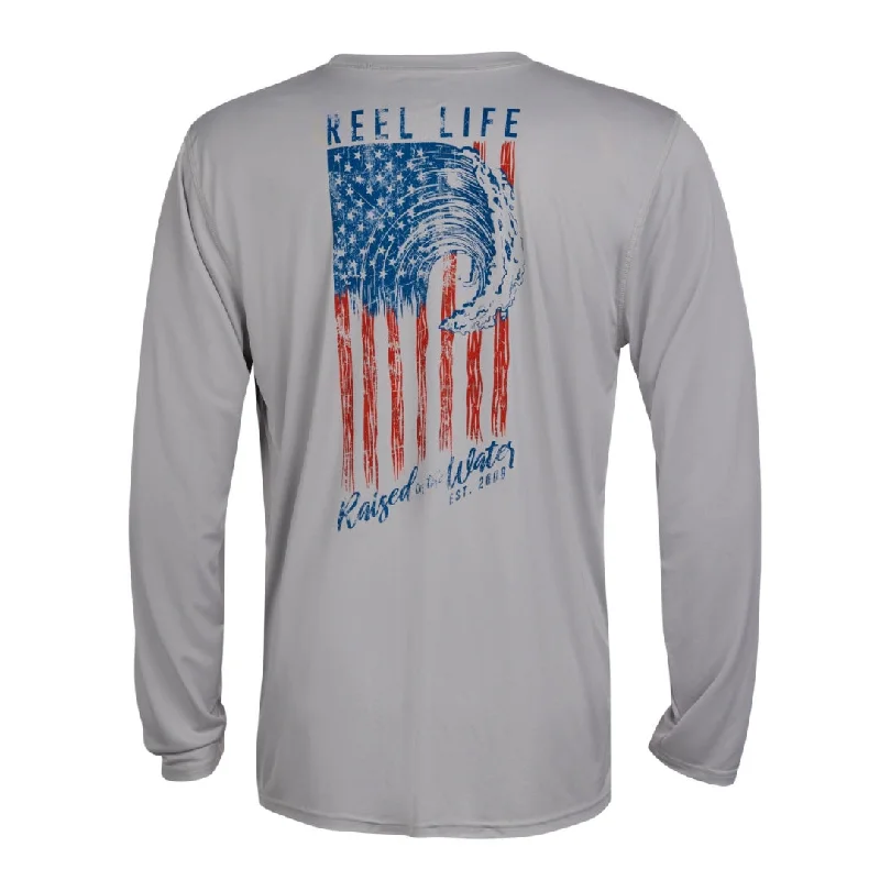 loose fit short sleeve shirt -ROTW Waving Flag Long Sleeve UV