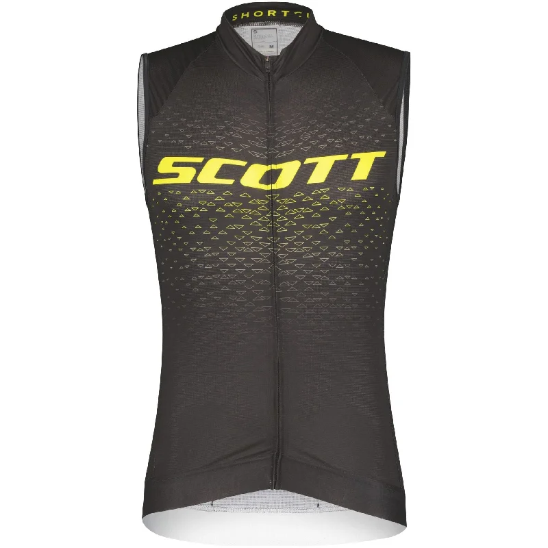 simple and elegant short sleeve t-shirt -Scott RC Pro Sleeveless Mens Cycling Jersey - Black