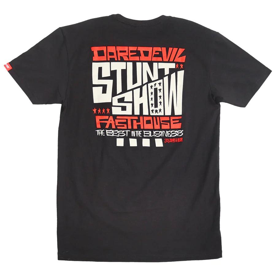 stylish short sleeve shirt for men -Stunt Show SS Tee - Black