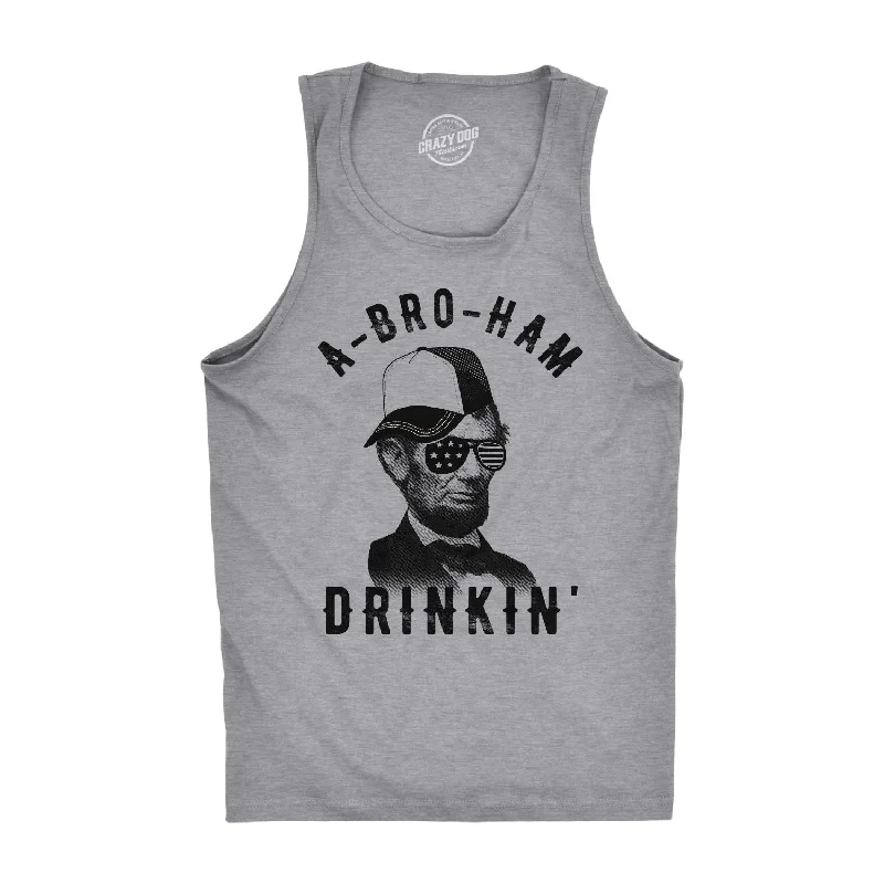 oversized short sleeve tee for women -A-Bro-Ham Drinkin Men's Tank Top