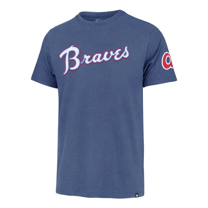 short sleeve shirts with pocket -ATLANTA BRAVES COOPERSTOWN FRANKLIN '47 FIELDHOUSE TEE