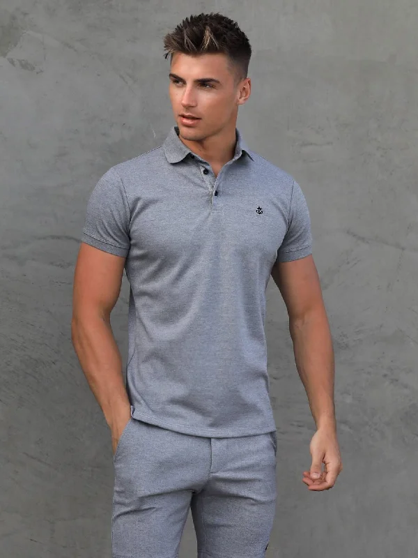 stylish short sleeve shirt for teens -Sorrento Polo - Grey