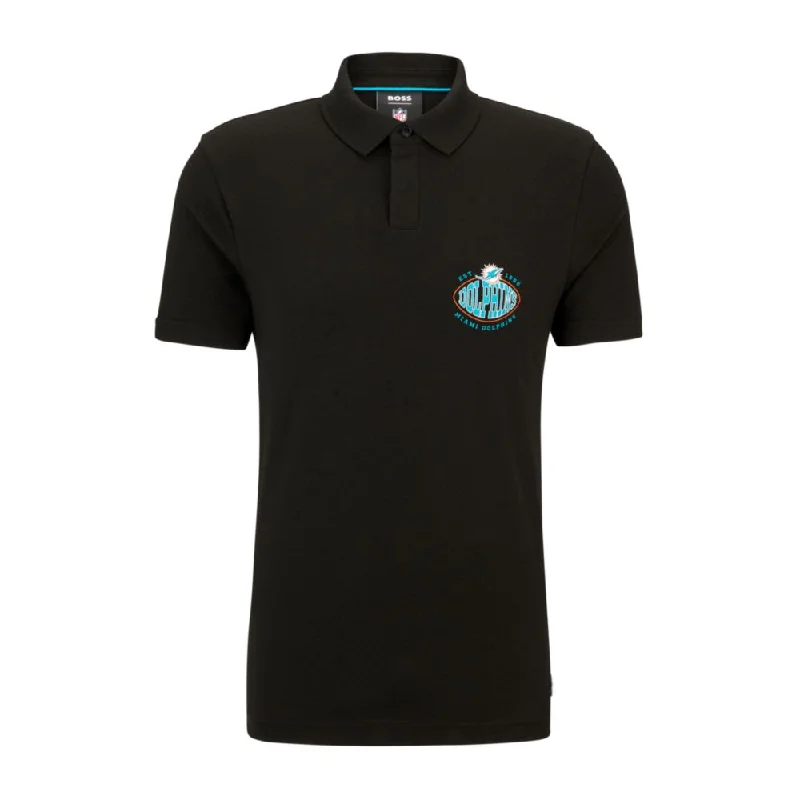 plain short sleeve t-shirt -BOSS x NFL cotton-piqu polo shirt with collaborative branding