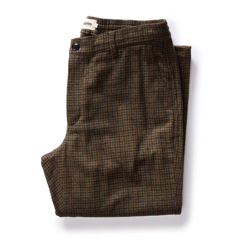 short sleeve shirts with fun prints -The Carmel Pant in Timber Guncheck