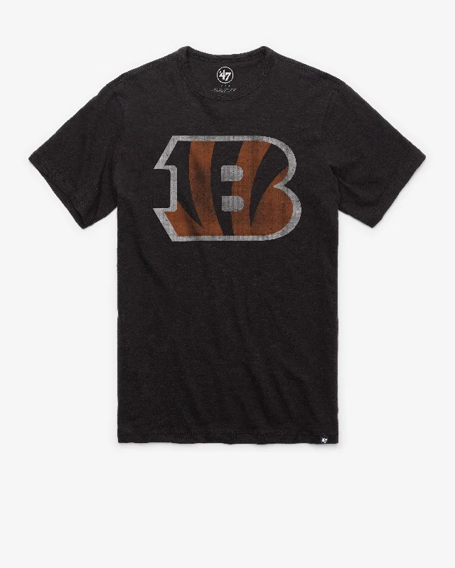 men’s graphic short sleeve t-shirt -CINCINNATI BENGALS GRIT '47 SCRUM TEE