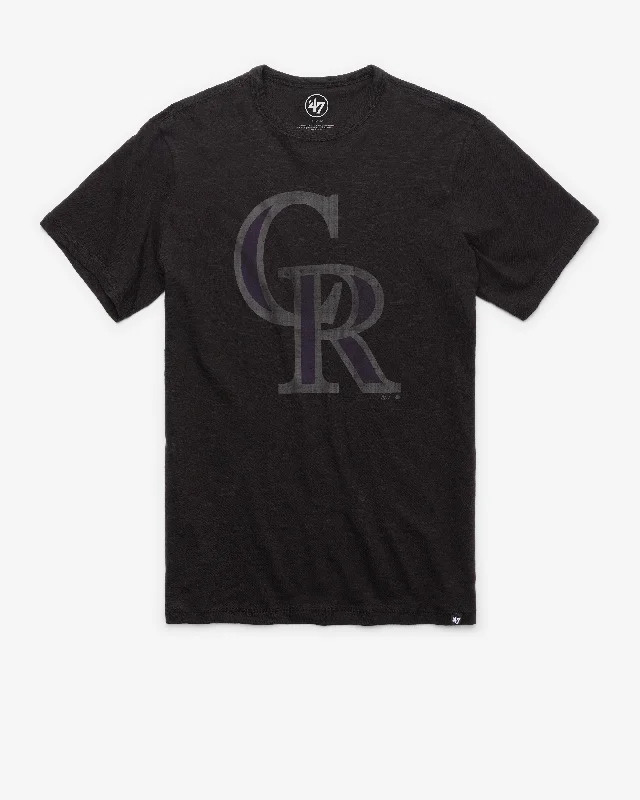 stylish men’s short sleeve polo shirt -COLORADO ROCKIES GRIT '47 SCRUM TEE