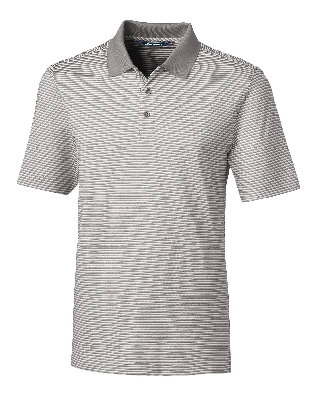 oversized t-shirt for summer -Cutter & Buck Forge Tonal Stripe Stretch Mens Big and Tall Polo Shirt