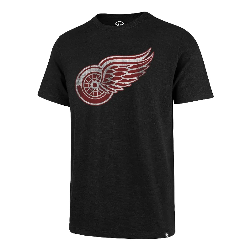 loose-fit short sleeve t-shirt for leisure -DETROIT RED WINGS GRIT '47 SCRUM TEE