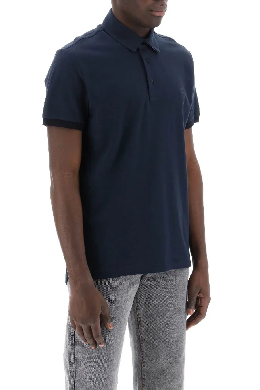 basic short sleeve t-shirt for layering -Etro Regular Fit Polo Shirt