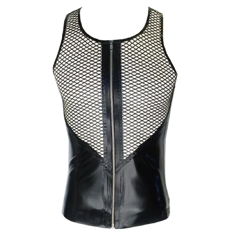 basic short sleeve t-shirt for layering -Fishnet Tank