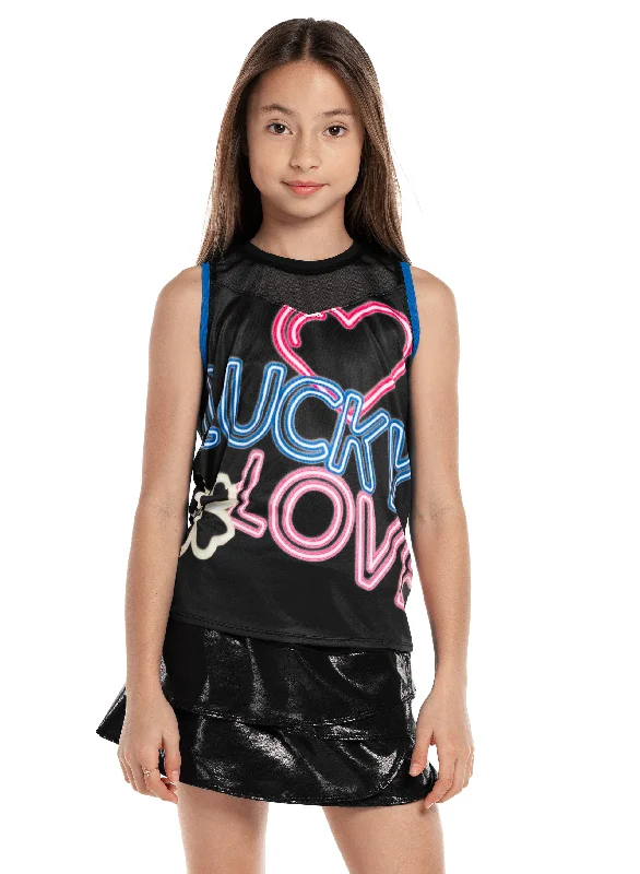 soft material short sleeve t-shirt -Glow With Love Tank