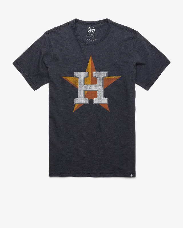 short sleeve yoga top for women -HOUSTON ASTROS GRIT '47 SCRUM TEE