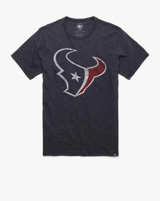 cool print short sleeve shirt for women -HOUSTON TEXANS GRIT '47 SCRUM TEE