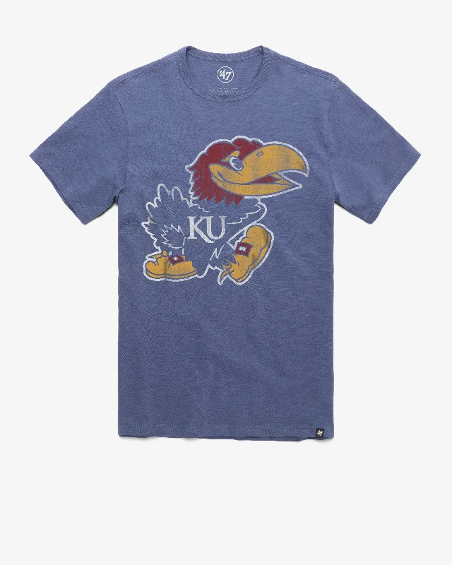 short sleeve t-shirt with subtle patterns -KANSAS JAYHAWKS GRIT '47 SCRUM TEE