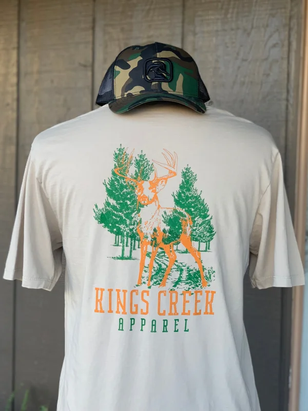 loose fit short sleeve t-shirt for everyday use -Whitetail ‘Scape Tee by Kings Creek Apparel