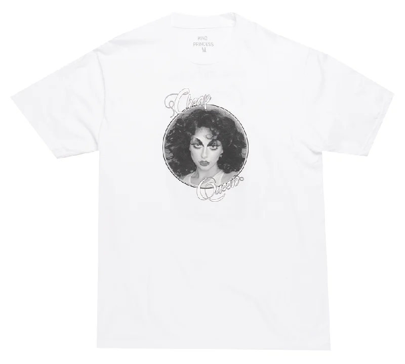 cozy short sleeve t-shirt for winter -LICENSED KING PRINCESS T-SHIRT WHITE - TOUR