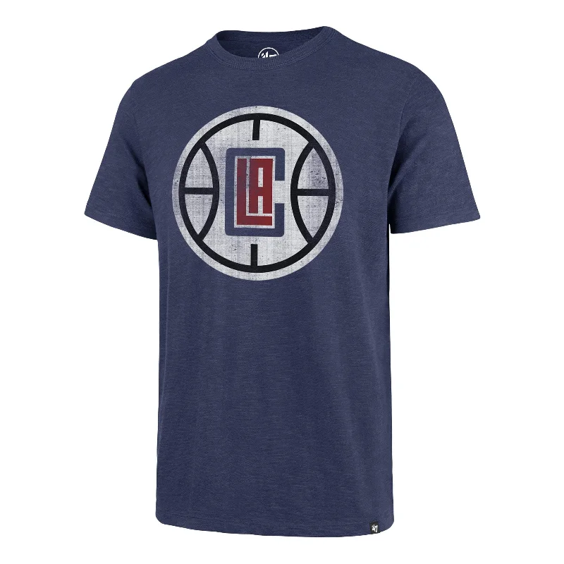 casual men’s short sleeve polo -LOS ANGELES CLIPPERS GRIT '47 SCRUM TEE