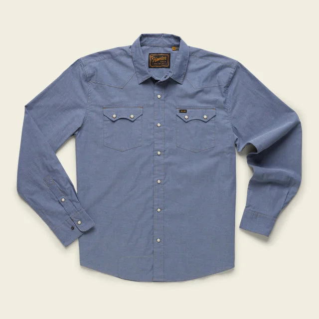 button up shirt with rolled sleeves -Mens Crosscut Snapshirt