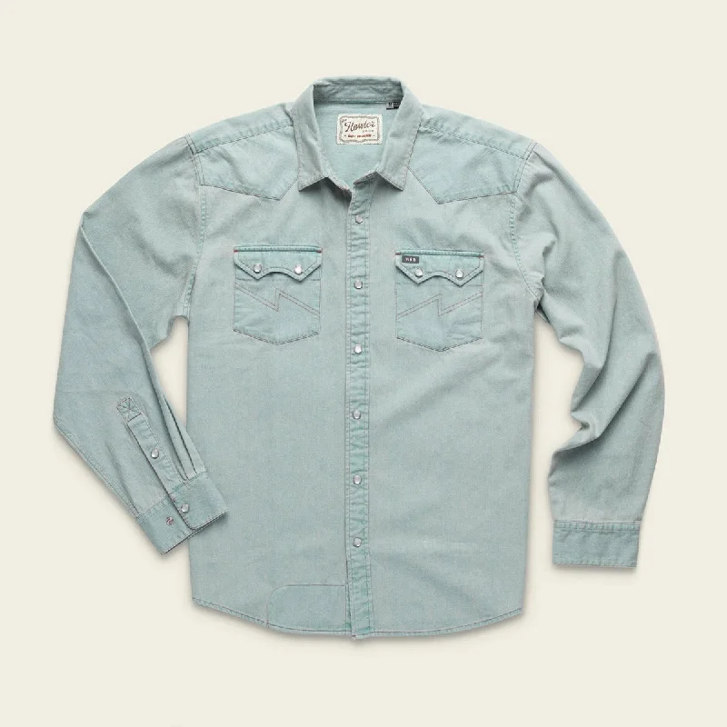 soft cotton shirt for casual style -Men's Dust Up Denim Snapshirt