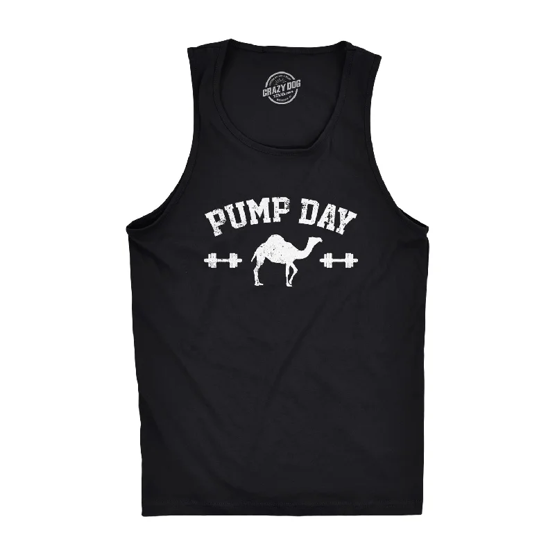 fitted short sleeve t-shirt -Pump Day Men's Tank Top