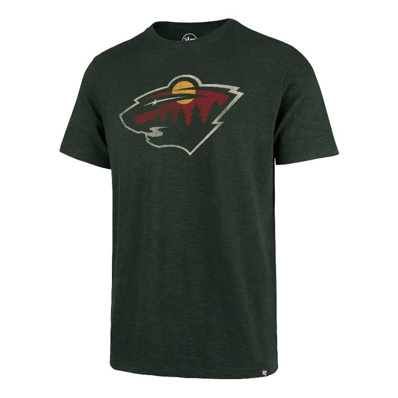 short sleeve shirt with abstract print -MINNESOTA WILD GRIT '47 SCRUM TEE