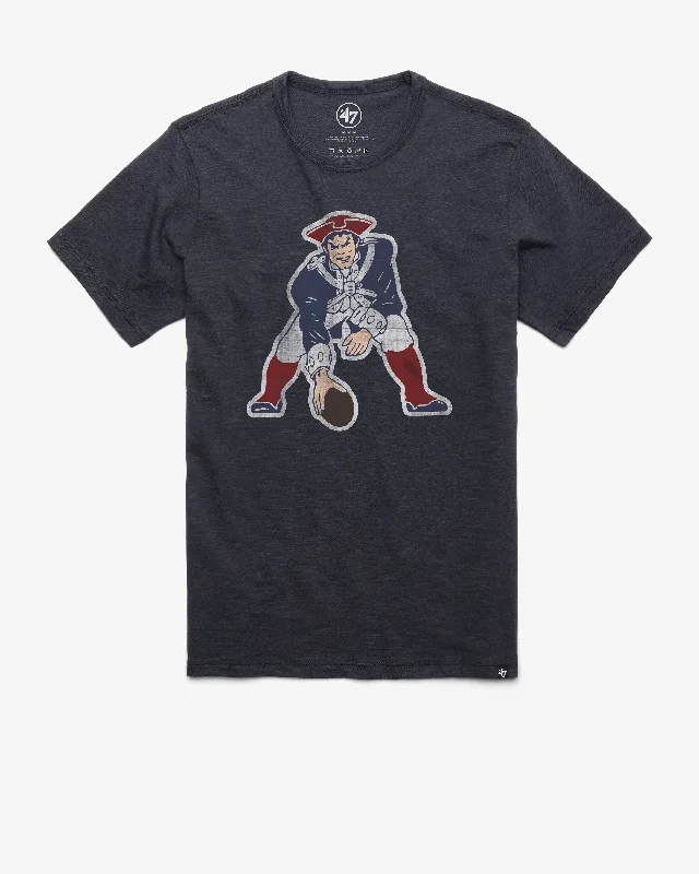 versatile short sleeve shirt for men -NEW ENGLAND PATRIOTS HISTORIC GRIT '47 SCRUM TEE