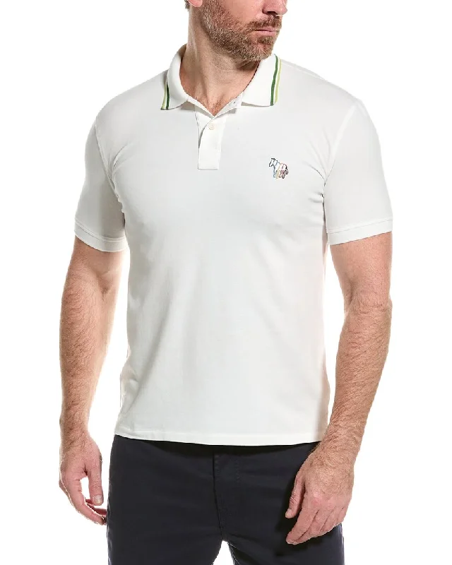 stylish short sleeve t-shirt with logo -PS by Paul Smith Regular Fit Polo Shirt