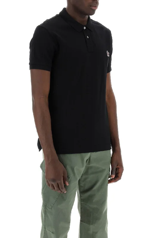 short sleeve cotton shirt for men -Ps Paul Smith Slim Fit Polo Shirt In Organic Cotton