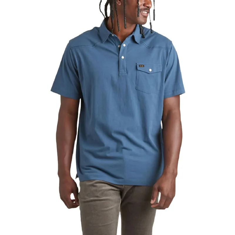 short sleeve shirt with vibrant designs -Ranchero Polo In Key Largo