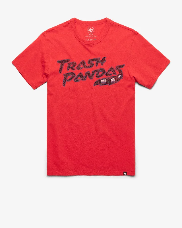 summer short sleeve t-shirt for women -ROCKET CITY TRASH PANDAS PREMIER '47 FRANKLIN TEE