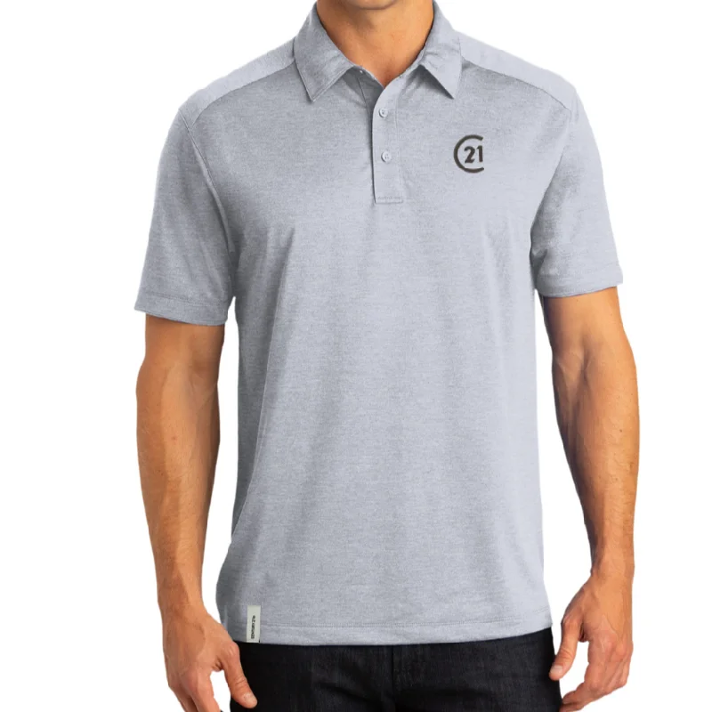 short sleeve performance t-shirt for sports -Trends C21 Silver Grey Polo